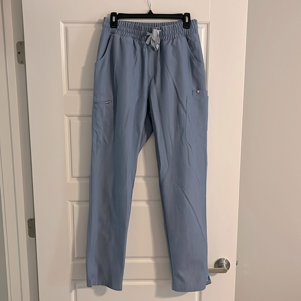 Figs Heather Indigo Highest Waist Yola Scrub Pants - Size Medium Tall